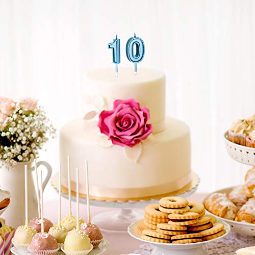 10Th Birthday Candles Cake Numeral Candles Happy Birthday Cake C