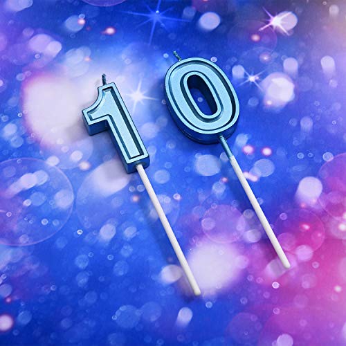 10Th Birthday Candles Cake Numeral Candles Happy Birthday Cake C