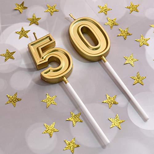 50Th Birthday Candles Cake Numeral Candles Happy Birthday Cake C