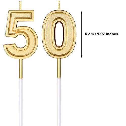 50Th Birthday Candles Cake Numeral Candles Happy Birthday Cake C