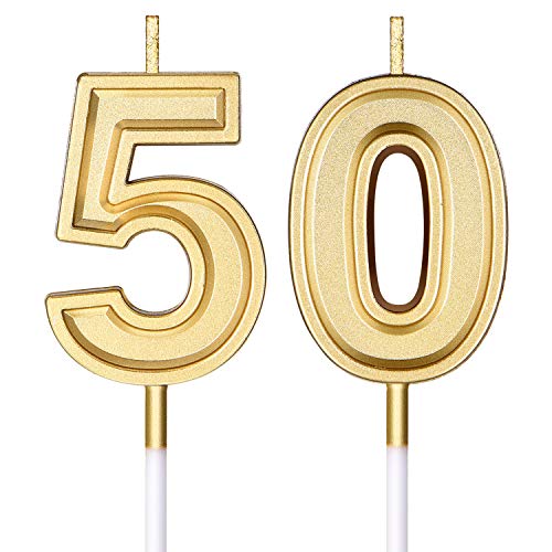 50Th Birthday Candles Cake Numeral Candles Happy Birthday Cake C