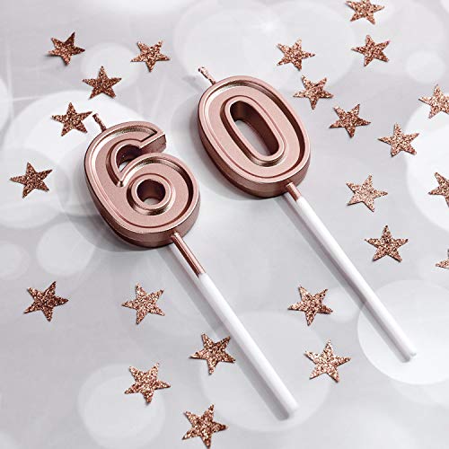 60Th Birthday Candles Cake Numeral Candles Happy Birthday Cake C