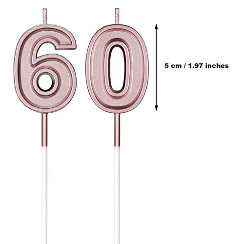 60Th Birthday Candles Cake Numeral Candles Happy Birthday Cake C
