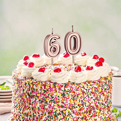 60Th Birthday Candles Cake Numeral Candles Happy Birthday Cake C
