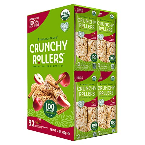 Friendly Grains - Crunchy Rollers - Organic Rice Snacks, Crispy ...