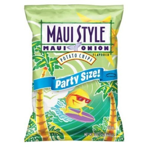 Frito Lay Maui Style Potato Chips Maui Onion Party Size, 14.5 Ou