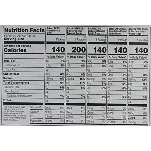 Frito Lay Baked &Amp; Popped Mix 30 Piece Variety Pack