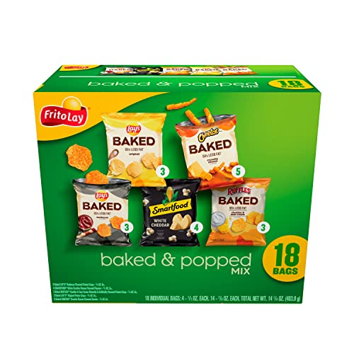 Frito Lay Baked &Amp; Popped Mix Variety Pack, 18 Pack