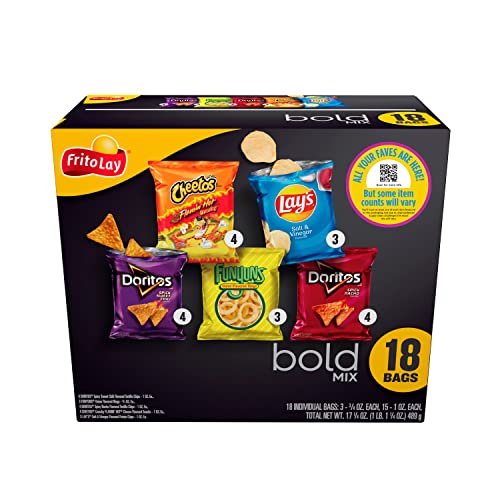 Frito-Lay Bold Mix Variety Pack Box, 18 Pack Assortment May V
