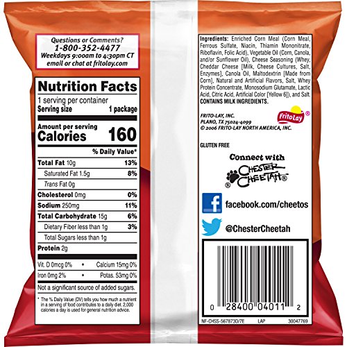 Frito Lay Cheesy Mix Variety Pack, 40 Count