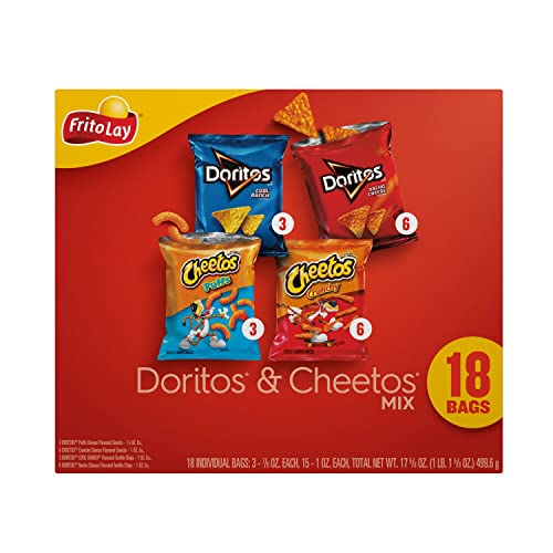 Frito-Lay Doritos &Amp; Cheetos Mix Variety Pack, 18 Pack