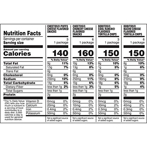 Frito-Lay Doritos &Amp; Cheetos Mix Variety Pack, 18 Pack