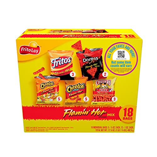 Frito-Lay Flamin Hot Mix Variety Pack 18 Pack Assortment May