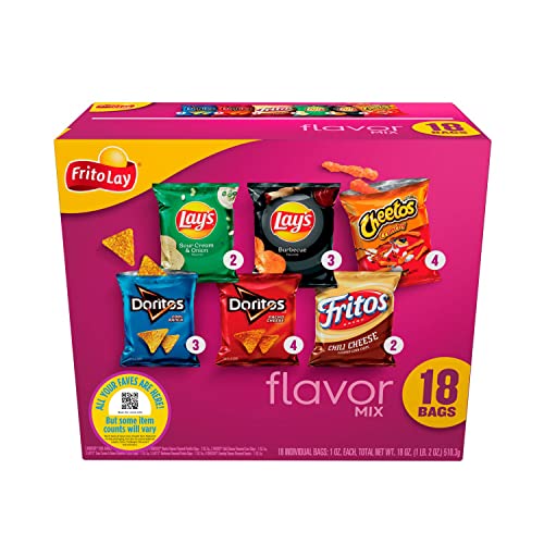 Frito-Lay Flavor Mix Variety Pack, 18 Pack Assortment May Vary