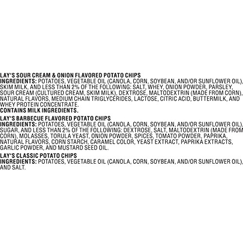 Lays Mix 3 Flavor Variety Pack, 1Oz Bags 10 Pack