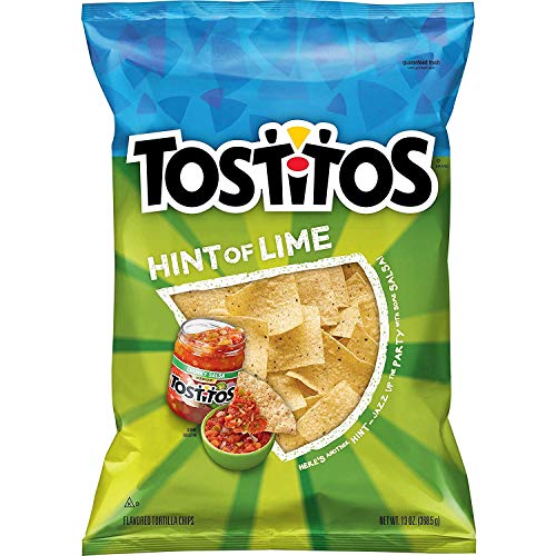 Tostitos Hint Of Lime Flavored Tortilla Chips, 13 Ounce Pack Of 3