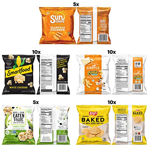Ultimate Smart Snacks Care Package - Variety Assortment Of Chips
