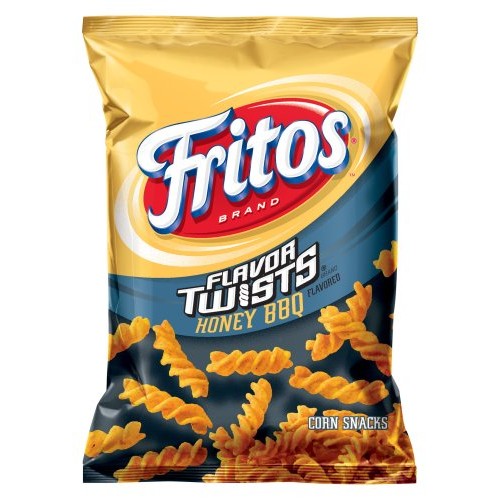 Fritos Corn Chips, Flavor Twists Honey Barbeque, 2-Ounce Large S