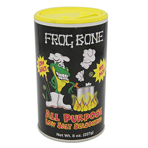 Frog Bone All Purpose Low Salt Seasoning - 8 Ounce Canister