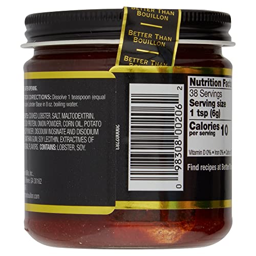 Better Than Bouillon Lobster Base Broth 8.0 Oz Pack Of 2