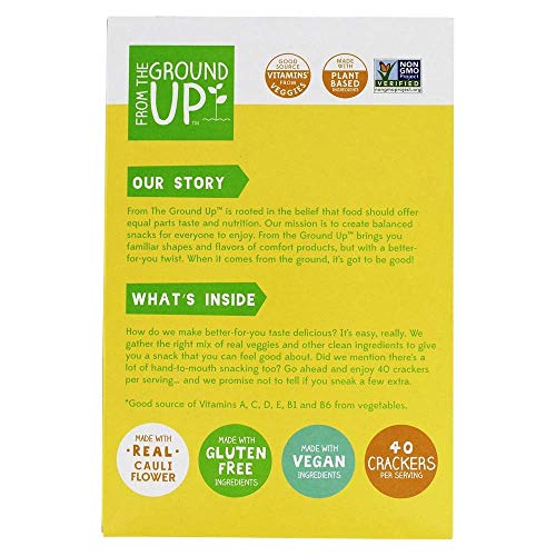 From The Ground Up - Cauliflower Crackers Cheddar - 4 Oz.