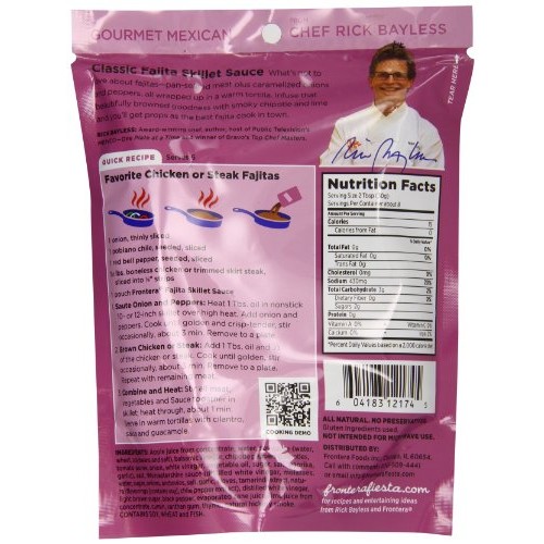 Frontera Foods Fajita Skillet Sauce, Classic, 8 Ounce Pack Of 6