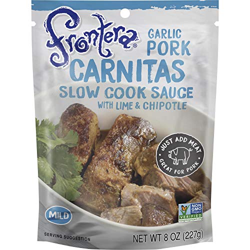Frontera Garlic Pork Carnitas Slow Cook Sauce, Mild, 8 Oz