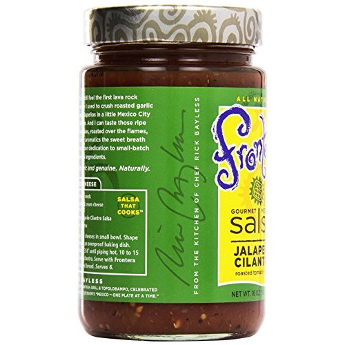 Frontera Gourmet Mexican Jalapeño Cilantro Salsa, Medium, 16 Oz.