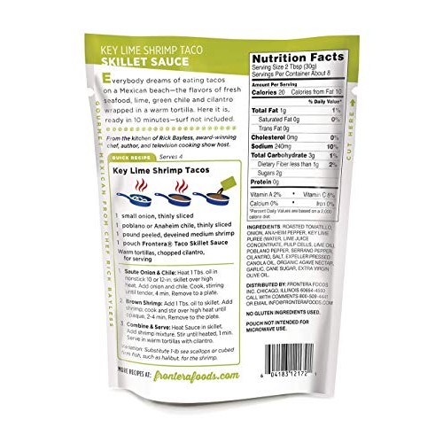 Frontera Gourmet Mexican Simmer Sauce 4 Flavor: Taco Green Sauce