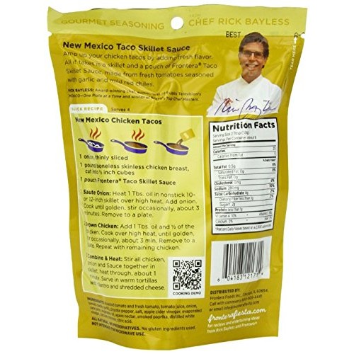 Frontera Gourmet Mexican Simmer Sauce 4 Flavor Variety Bundle, 1