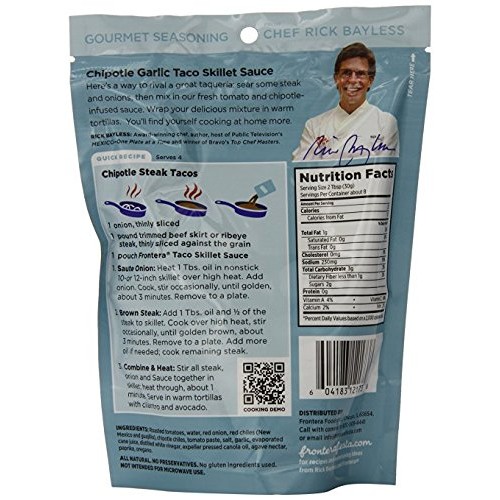 Frontera Gourmet Mexican Simmer Sauce 4 Flavor Variety Bundle, 1