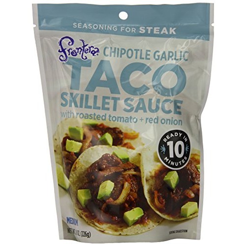 Frontera Pouch, Taco Garlic Steak Skillet, 8-Ounce Pack Of 6