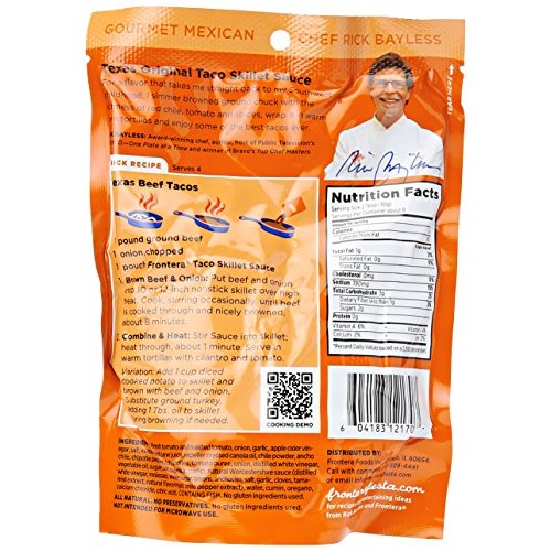 Frontera Taco Skillet Sauce, Red Chile &Amp; Cumin, Mild, 8 Oz