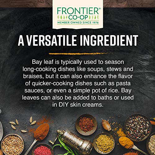 Frontier Co-Op Bay Leaf Whole, Hand Select, Certified Organic, K