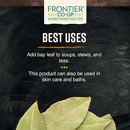 Frontier Co-Op Bay Leaf Whole, Hand Select, Certified Organic, K