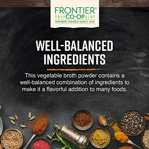 Frontier Co-Op Broth Powder, Vegetable Flavored Low Sodium | 1