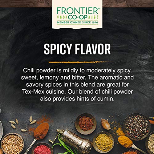 Frontier Co-Op Chili Powder Blend, Certified Organic, Kosher, Sa