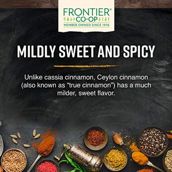 Frontier Co-op Cinnamon Powder, Ceylon, Certified Organic, Fair ...