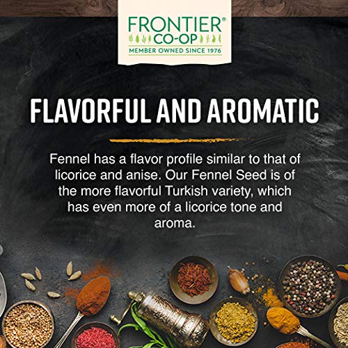 Frontier Co-Op Fennel Seed Whole, Kosher, Non-Irradiated | 1 Lb.