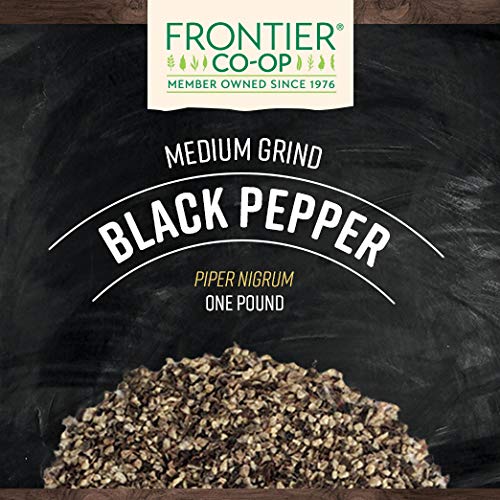Frontier Co-Op Pepper, Black Medium Grind Dustless, Kosher, Non-