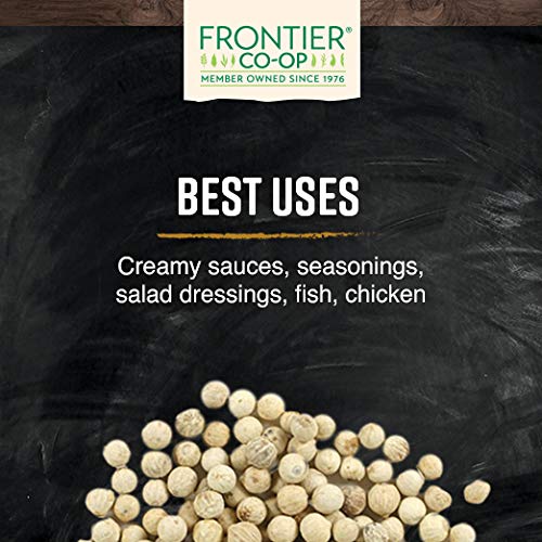 Frontier Co-Op Peppercorns, White Whole, Certified Organic, Kosh