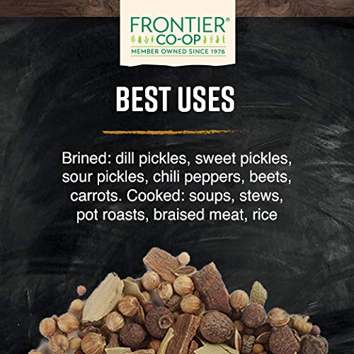 Frontier Co-Op Pickling Spice, Certified Organic, Kosher, Salt-F
