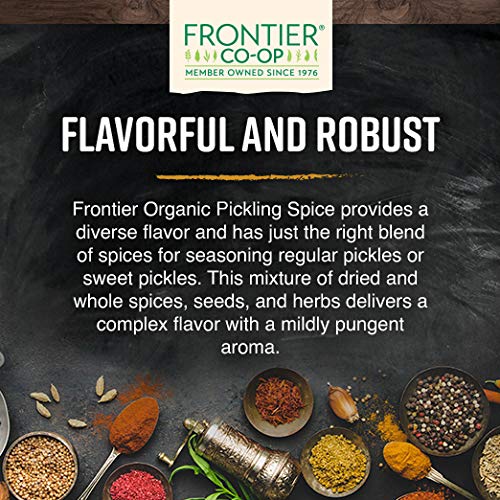 Frontier Co-Op Pickling Spice, Certified Organic, Kosher, Salt-F