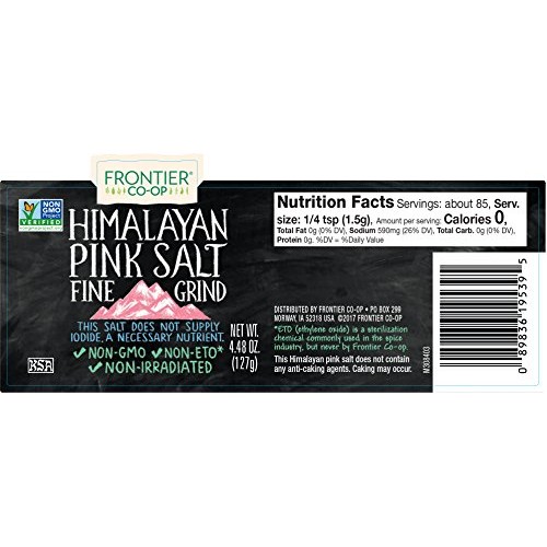 Frontier Co-Op Pink Himalayan Salt, 4.48 Ounce
