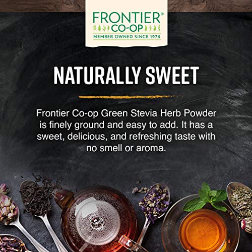 Frontier Co-Op Stevia Herb, Green Powder, Certified Organic | 1