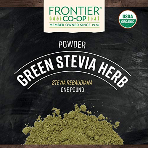 Frontier Co-Op Stevia Herb, Green Powder, Certified Organic | 1