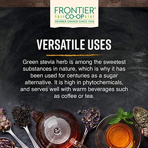 Frontier Co-Op Stevia Herb, Green Powder, Certified Organic | 1