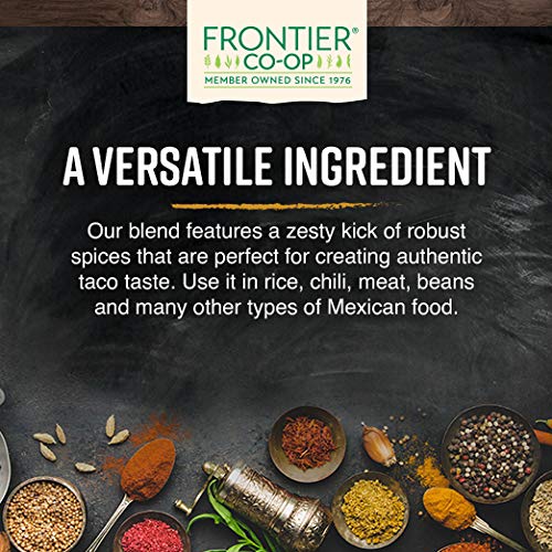 Frontier Co-Op Taco Seasoning, Kosher, Salt-Free, Non-Irradiated