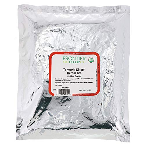 Frontier Co-Op Turmeric Ginger Tea, Certified Organic, Kosher |