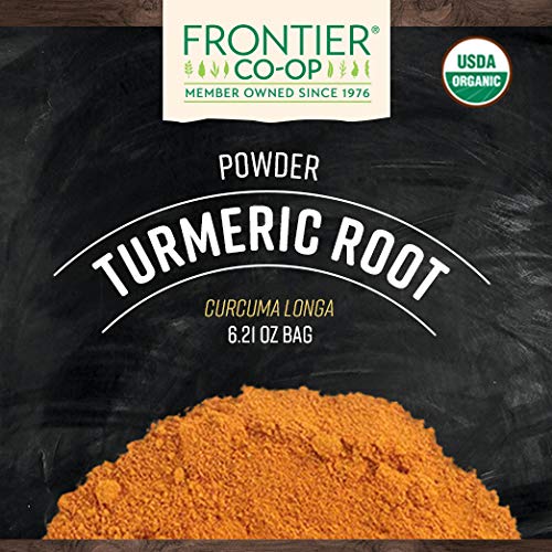Frontier Co-Op Turmeric Root Powder Minimum 4% Curcumin, Certi